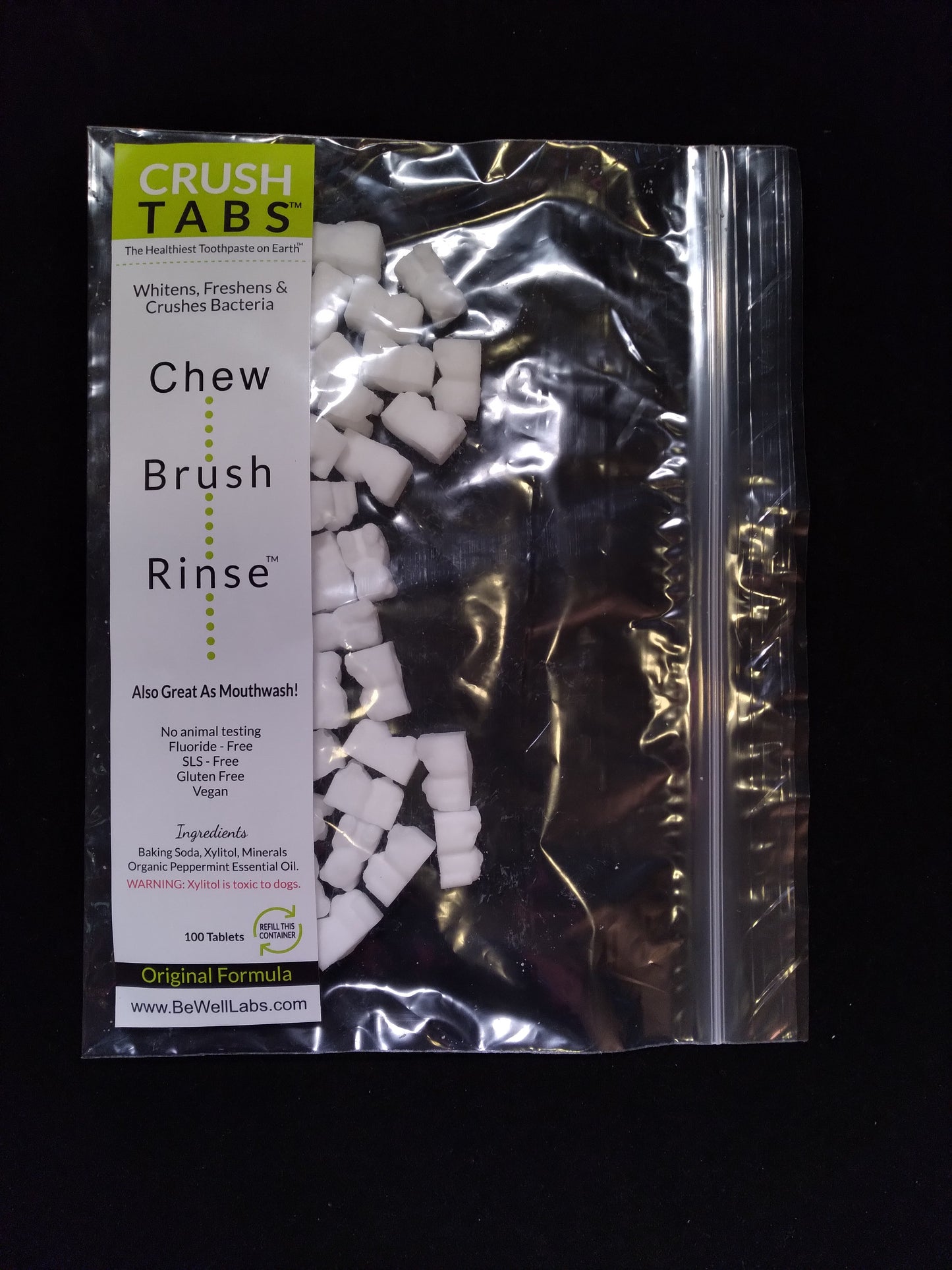 Refill Supply of 100 Peppermint CRUSHTABS®